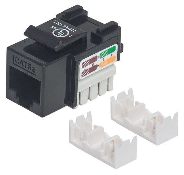 Intellinet 210416 Modulo keystone C5 UTP nero