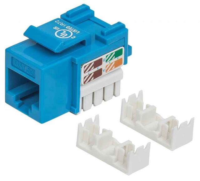 Intellinet 210546 Modulo keystone C5 UTP blu