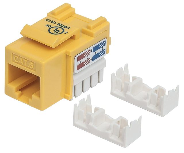 Intellinet 210584 Modulo keystone C6 UTP giallo