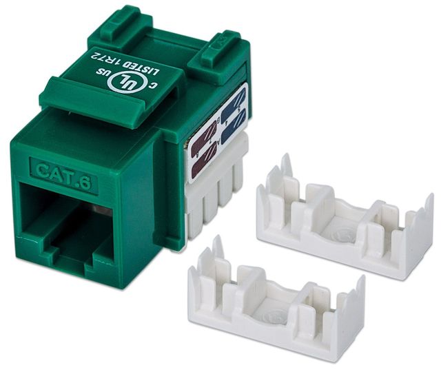 Intellinet 210638 Modulo keystone C6 UTP verde