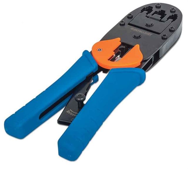 Intellinet 211048 pinza crimpatrice Nero, Blu, Arancione