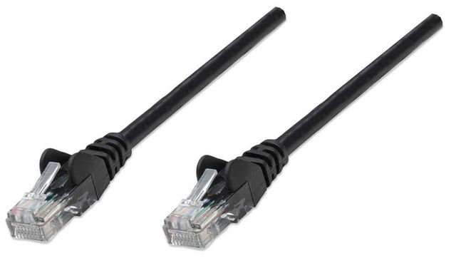 Intellinet 2m Cat5e cavo di rete Nero U/UTP (UTP)