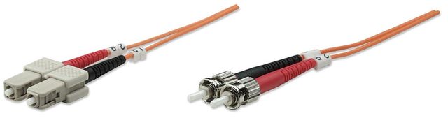 Intellinet 2m ST/SC cavo a fibre ottiche OM1 Arancione