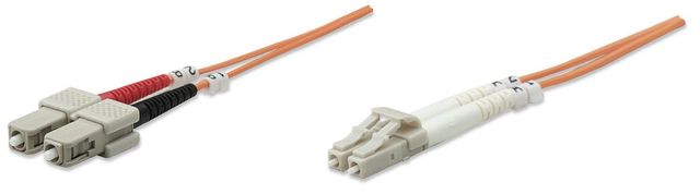 Intellinet 3.0m LC-SC M/M cavo a fibre ottiche 3 m OM1 Arancione