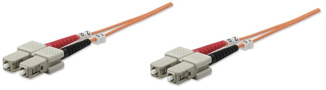 Intellinet 3m SC/SC cavo a fibre ottiche OM1 Arancione