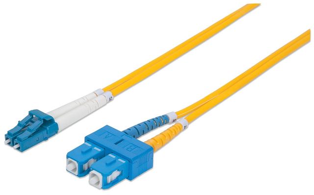 Intellinet 473972 cavo a fibre ottiche 2 m LC SC OS2 Giallo