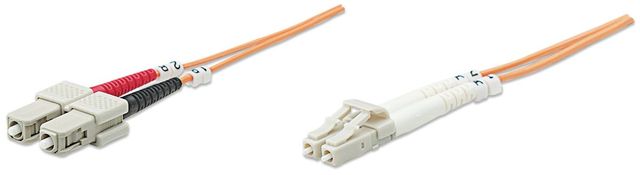 Intellinet 5.0m LC-SC M/M cavo a fibre ottiche 5 m OM2 Arancione