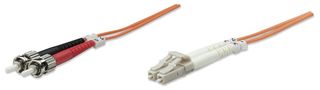 Intellinet 5.0m LC-ST M/M cavo a fibre ottiche 5 m OM2 Arancione