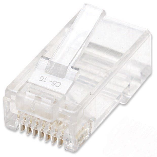 Intellinet 502344 Spina RJ45 8P/8C C6Link solido 100