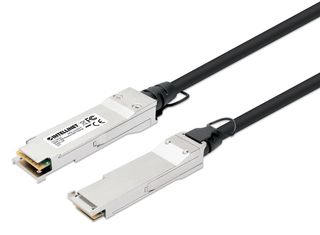 Intellinet 508506 cavo InfiniBand e in fibra ottica 1 m QSFP+ Nero, Argento