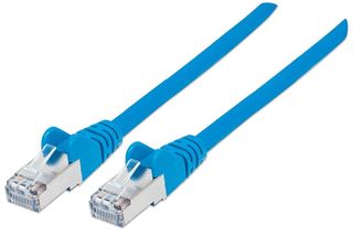 Intellinet 5m Cat6 S/FTP cavo di rete Blu S/FTP (S-STP)