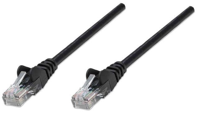 Intellinet 5m Cat6 cavo di rete Nero U/UTP (UTP)