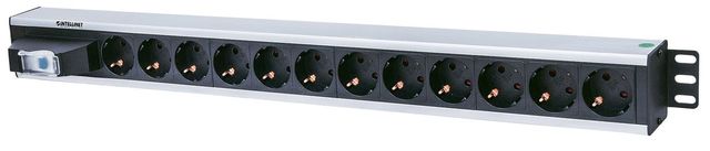 Intellinet 711449 unita di distribuzione dell'energia (PDU) 12 presa(e) AC Nero…