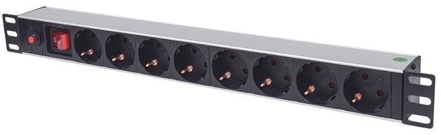 Intellinet 713986 unita di distribuzione dell'energia (PDU) 8 presa(e) AC 1U Al…