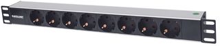 Intellinet 714037 unita di distribuzione dell'energia (PDU) 8 presa(e) AC 1U Al…