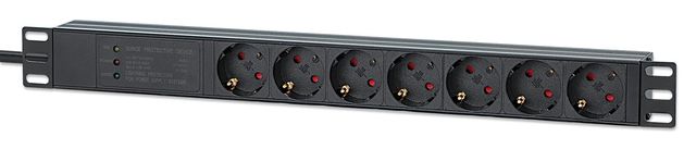 Intellinet 715140 unita di distribuzione dell'energia (PDU) 7 presa(e) AC 1U Ne…