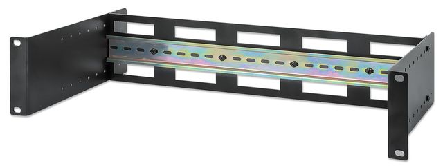 Intellinet 716345 Involucro 2U con guida DIN regolabile