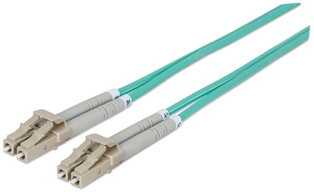 Intellinet 750134 cavo a fibre ottiche 2 m LC OM3 Colore acqua
