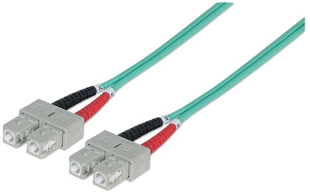 Intellinet 750844 cavo a fibre ottiche 5 m SC OM3 Colore acqua