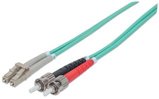 Intellinet 751131 cavo a fibre ottiche 5 m ST LC OM3 Colore acqua