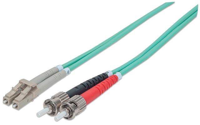 Intellinet 751131 cavo a fibre ottiche 5 m ST LC OM3 Colore acqua