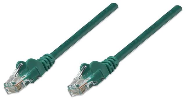 Intellinet Cat5e, UTP, 3m cavo di rete Verde U/UTP (UTP)