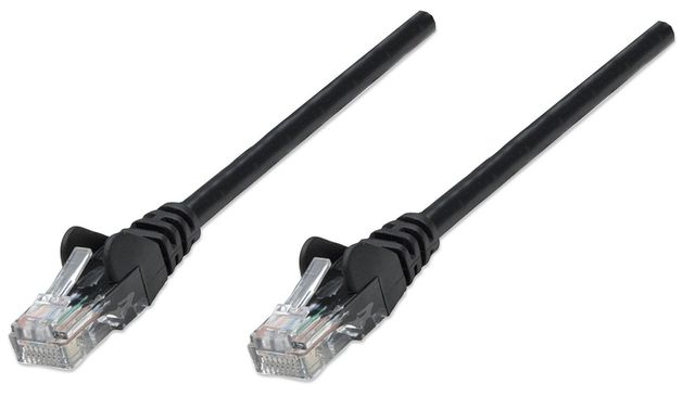 Intellinet Cat6A, SFTP, 0.25m cavo di rete Nero 0,25 m S/FTP (S-STP)