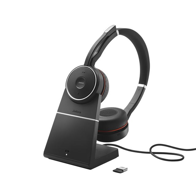 Jabra Evolve 75+ UC Stereo - Cuffie con microfono - on-ear - Bluetooth - senza …