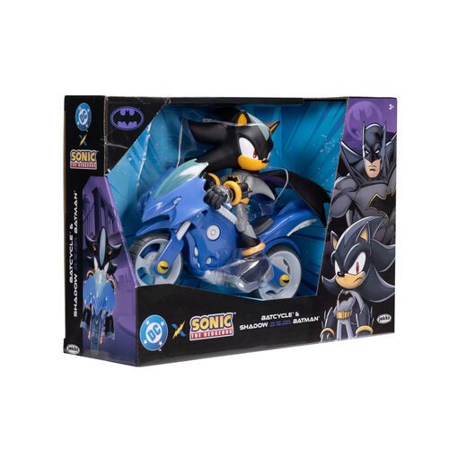 Jakks - DC X Sonic Shadow personaggio 13cm con Batcycle 433694-V1