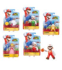 Jakks - Nintendo Super Mario assortimento 4" FIGS WAVE 6PZ 424484-6-GEN