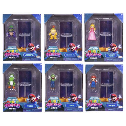 Jakks - Super Mario Galaxy Assortimento di Mini Figures con Accessorio Feature …