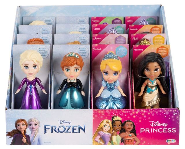 Jakks Disney Princess e Frozen bambole Mini 7 cm assortimento 233354-12A1-PQ-GEN