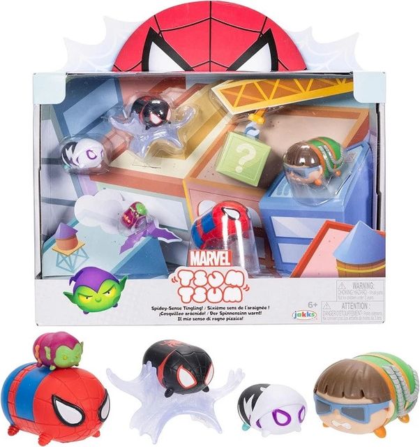 Jakks Marvel Spiderman Tsum Tsum Deluxe Theme Set 241354