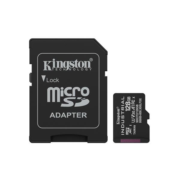 KINGSTON 128GB MSDXC INDUSTRIAL+ SD ADAPTER