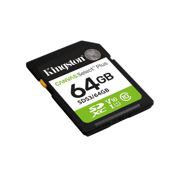 KINGSTON 64GB SDXC CANVAS SELECT PLUS GEN3