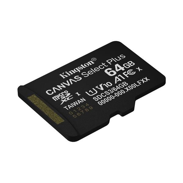 KINGSTON CANVAS SELECT PLUS 128GB microSDXC A1 / Video Class V10 / UHS-I U1 / C…