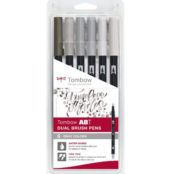 KOH-I-NOOR CF6 DUAL BRUSH COLORI GRIGI