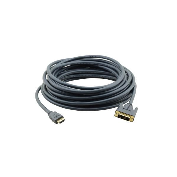 KRAMER C-HM/DM-6 CAVO PROLUNGA DA HDMI 4K2K 19 PIN MASCHIO A DVI-D 24+1 PIN 1.8…
