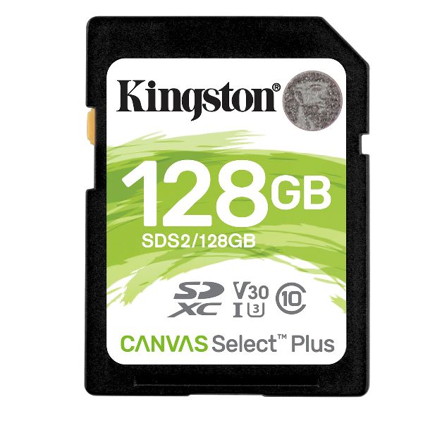 Kingston Canvas Select Plus - Scheda di memoria flash - 128 GB - Video Class V3…