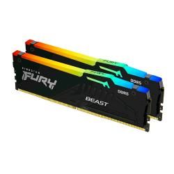 Kingston FURY Beast RGB - DDR5 - kit - 16 GB: 2 x 8 GB - DIMM 288-PIN - 6000 MH…