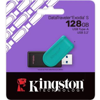 Kingston Pendrive USB-A 3.2 128GB DTXS/128GB Nero/Turchese