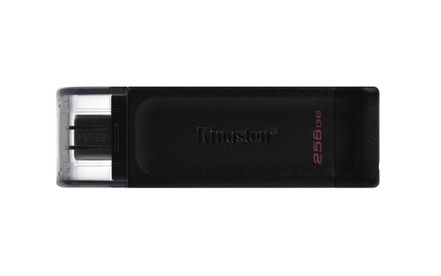 Kingston Pendrive USB-C 3.2256GB DT70/256GB Black