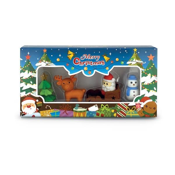 LEBEZ SET GOMME SOGGETTI CHRISTMAS CONF 5 Pz.