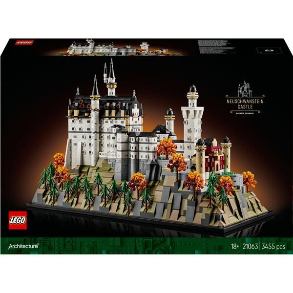 LEGO ARCHITECTURE CASTELLO DI NEUSCHWANSTEIN KIT DI MODELLISMO DA ESPOSIZIONE