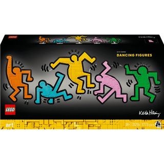 LEGO ART KEITH HARING FIGURE DANZANTI SET DA COSTRUZIONE DA ESPOSIZIONE PARETE …