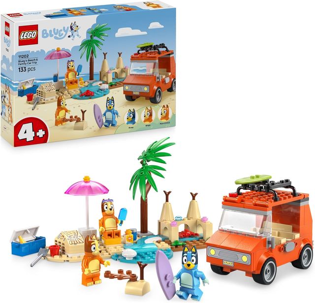 LEGO BLUEY - Vacanza sulla spiaggia della famiglia di Bluey 11202