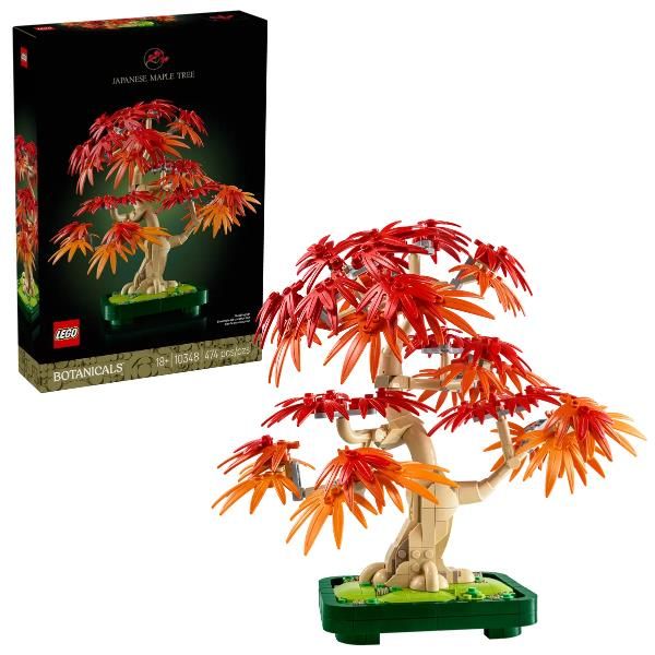 LEGO BOTANIC BONSAI DI ACERO ROSSO GIAPPONESE KIT DI COSTRUZIONE RICCO DI DETTA…