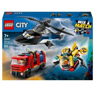 LEGO CITY 3 IN 1 ELICOTTERO AUTOPOMPA E SOTTOMARINO VEICOLI DA COSTRUIRE CON 3 …