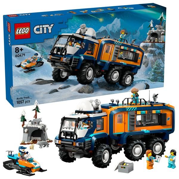 LEGO CITY GRANDE CAMION ARTICO CON LABORATORIO VEICOLO DA ESPLORAZIONE CON STER…
