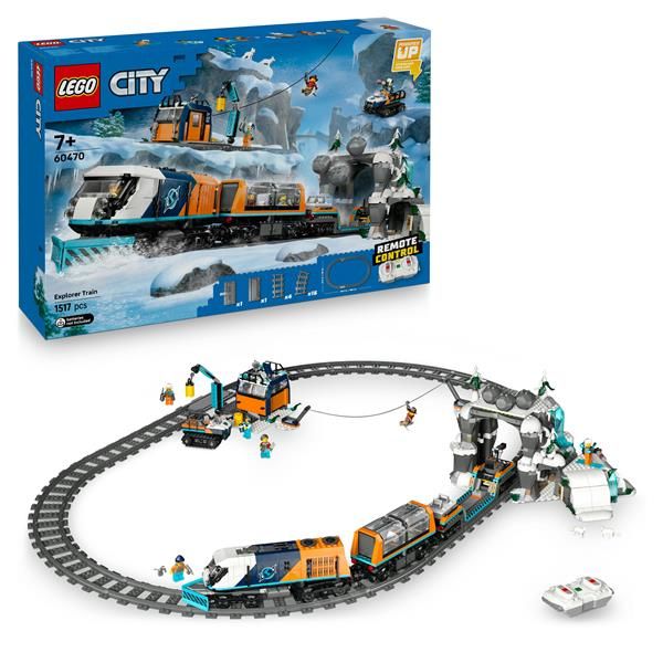 LEGO CITY TRENO ESPRESSO ARTICO DEGLI ESPLORATORI TELECOMANDATO CON SPAZZANEVE …